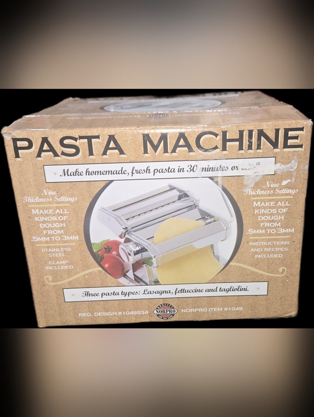 NIB Norpro Stainless Steel Pasta Machine